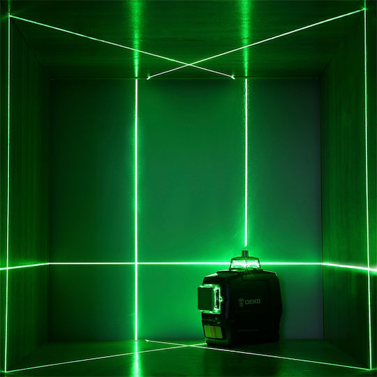 Deko Linear Laser Level Green Beam 3.6V with Working Range 30m