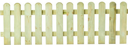 Dom Wood Holz Zaun in Beiger Farbe 60cm x 1,8m