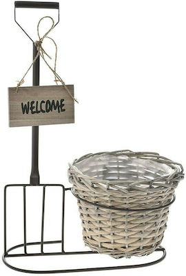 Iliadis 76823 Metallic Plant Stand With basket 30x19x45cm 30x19x45cm.