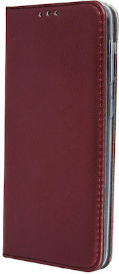 Forcell Magnet Plastic Wallet Burgundy (Realme 8i)