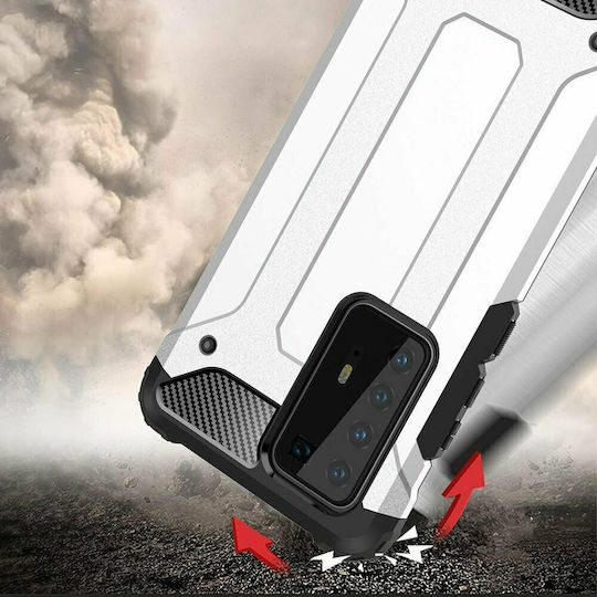 Hurtel Hybrid Armor Задна корица Пластмаса 2мм Сребрист (Redmi Note 10 / 10s / Poco M5s)
