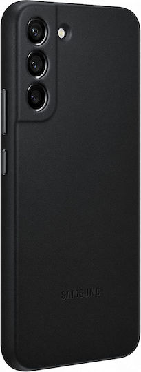 Samsung Leather Cover Back Cover Leather Black (Galaxy S22+)