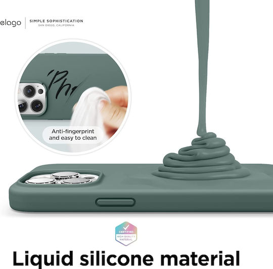 Elago Soft Back Cover Silicon 0.2mm Midnight Green (iPhone 13 Pro Max)