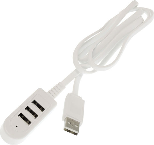 Andowl USB 2.0 3 Port Hub with USB-A Connection White (AN-