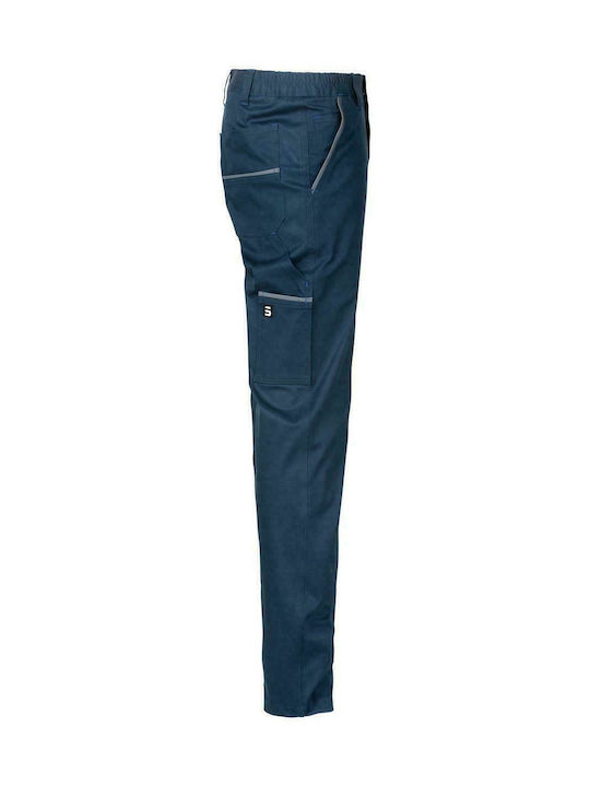 STOP Falcon Slim Stretch Παντελόνι Εργασίας Navy Μπλε