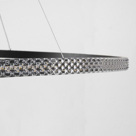 GloboStar Diamond Pendant Light Black 106x106cm