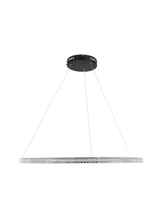 GloboStar Diamond Hängelampe LED mit Warm zu kühlem Weiß Licht Schwarz