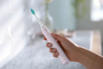 Philips Sonicare 3100 series Periuță de dinți electrică cu cronometru și senzor de presiune Sugar rose