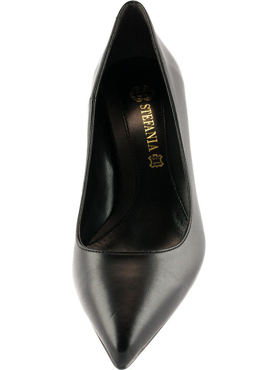 Pumps mit Chunky mittelhohem Absatz Schwarz