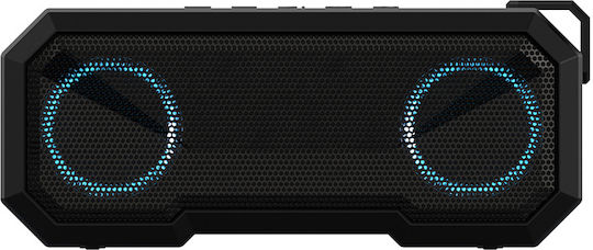 Powertech Αδιάβροχο Ηχείο Bluetooth 16W με Ραδιόφωνο και Διάρκεια Μπαταρίας έως 8 ώρες Μαύρο PT-988