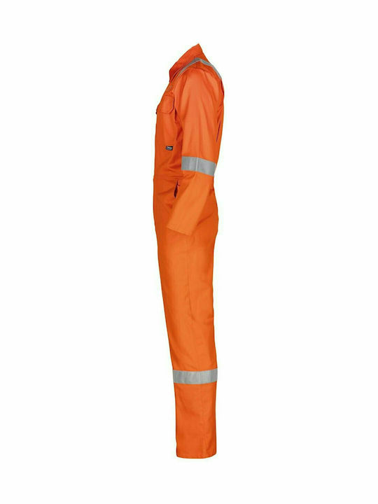STOP Steppe Reflect Work Coveralls Full Body with Reflective Tapes Orange