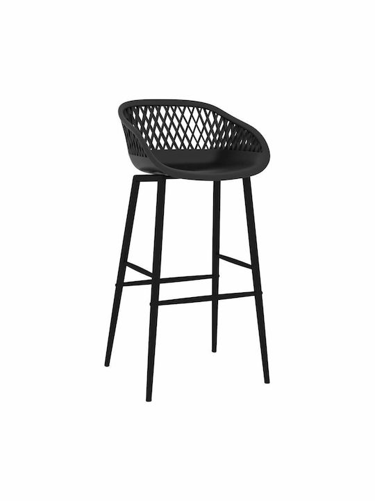 vidaXL Outdoor Bar Set 7 Pieces Black