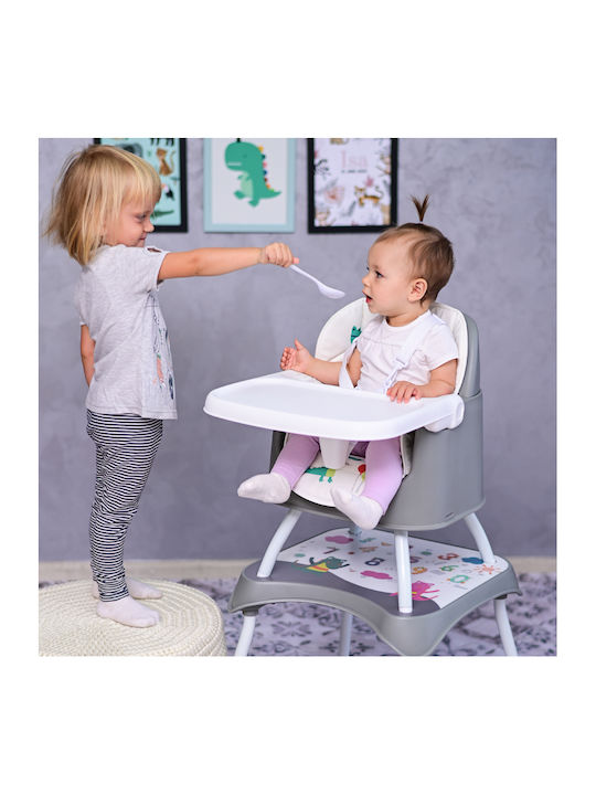 Lorelli Trick Baby Highchair 3 in 1 With Adjustable Height Gray