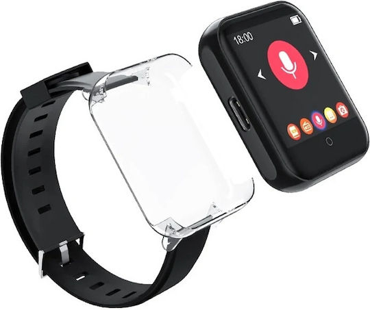 Ruizu M8 MP3 Player (16GB) with TFT Touch Screen 1.54" Black
