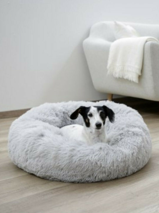 Kerbl Cosy Fluffy Poof Dog Bed Gray 60x60cm