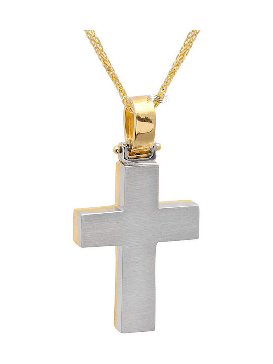 Fa Cad'oro Gold Kreuz 14K mit Kette