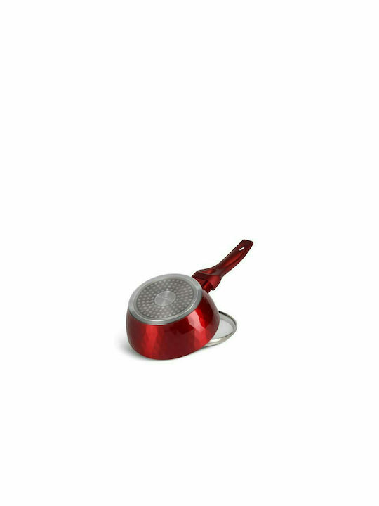 Edenberg Edenberg Kochgeschirr-Set aus Aluminiumguss Burgundi mit Antihaftbeschichtung 5 Stück