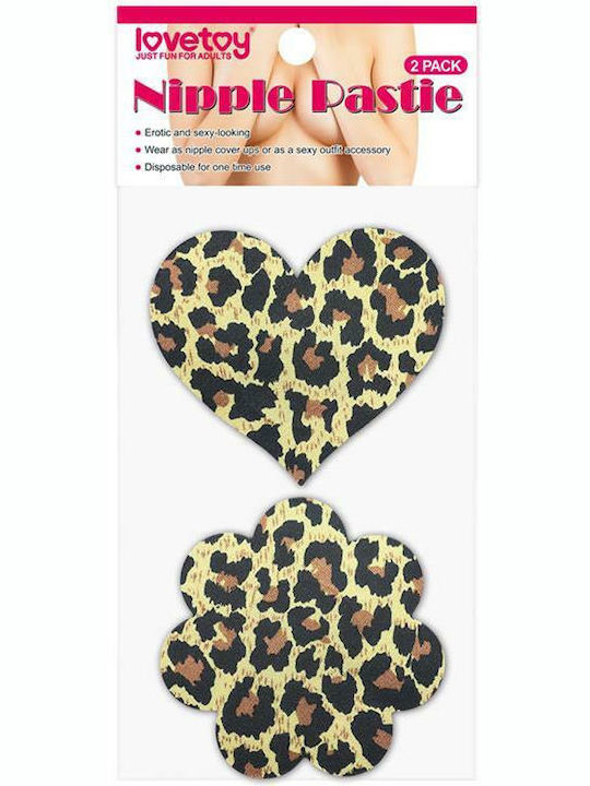 Lovetoy Nipple Covers Flower & Heart Leopard