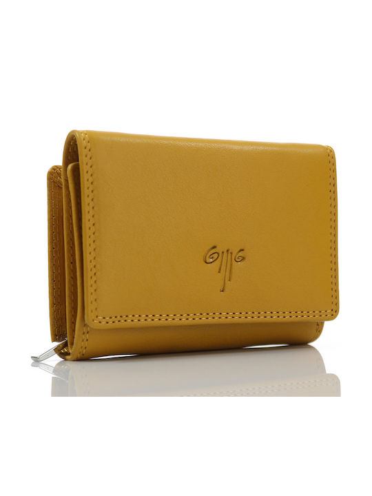 Small Leather Women's Wallet Classic Mustard