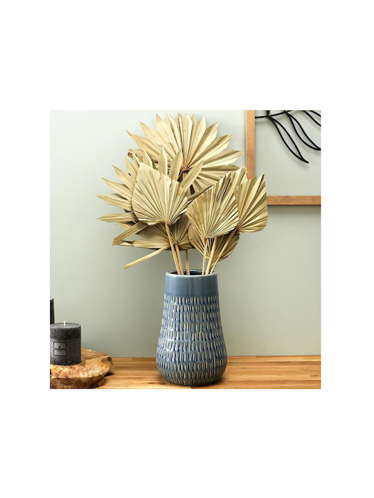 The Home Deco Factory Декоративна Керамична Ваза Синя 15x15xВ23см