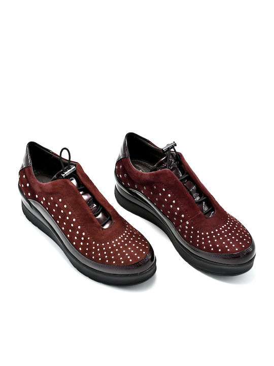 Stonefly Cream 21 Anatomical Sneakers Burgundy