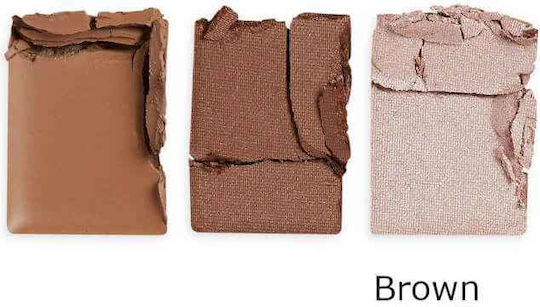 Revolution Beauty Brow Sculpt Kit Pomade για Φρύδια Brown
