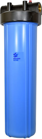 Proteas Filter Water Filtration System Single Central Supply / Under Sink Micron 1'' EW-023-0103