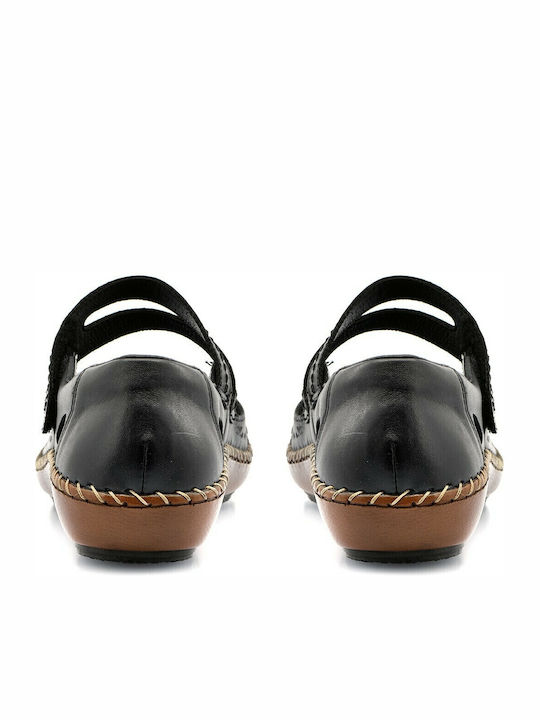 Leather Ballerinas Black