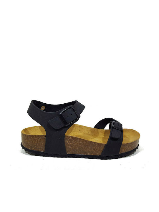 Leather Women's Anatomic Black Sandals
