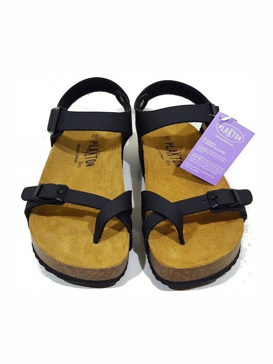 Leather Women's Anatomic Black Sandals