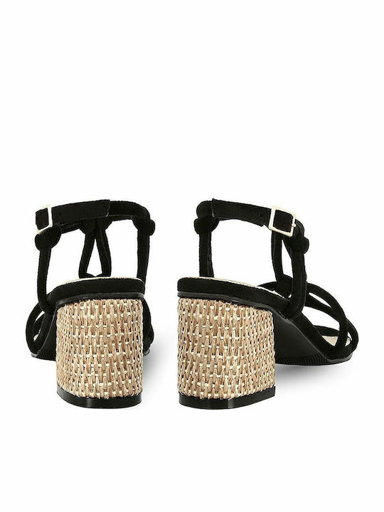 Leder Sandalen Schwarz