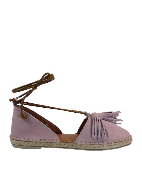 Verosoft 350-1684 Women's Leather Espadrilles Purple