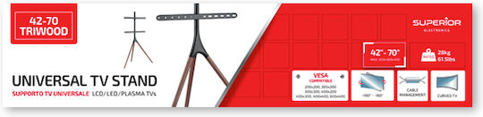 Superior Electronics Free Standing SUPSTV012 Wall TV Mount up to 70" and 32kg