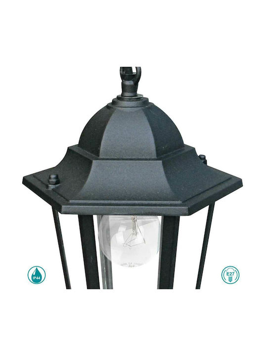 Fan Europe Milano Pendant Outdoor Ceiling Light E27 in Black Color