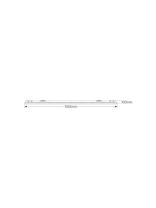 Geyer Wasserdicht Hängende Deckenleuchte für den Außenbereich T8 in Gray Farbe FT8D1.5HP