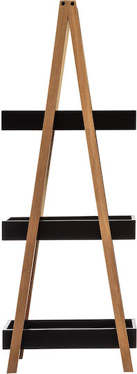 Βιβλιοθήκη Μαύρο 18x30x82εκ.