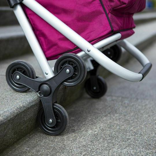 Expert Premium Shopping Trolley Purple 47x43x97cm