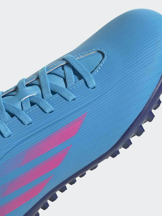 adidas X Speedflow.4 Pantofi de Fotbal cu talpă cu crampoane Sky Rush / Team Shock Pink / Legacy Indigo