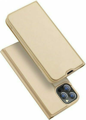 Dux Ducis Skin Pro Book Δερματίνης Χρυσό (iPhone 13 Pro)