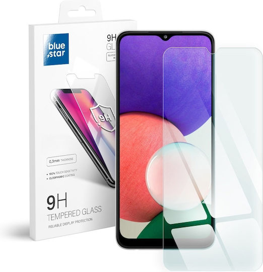 Blue Star Tempered Glass (Galaxy A22 5G)