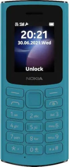 Nokia 105 4G Dual SIM Handy mit Tasten Blau