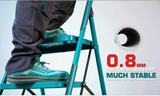 Total Iron Step Ladder 3 Steps