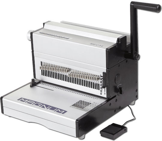 Vivid Spiral Bookbinding Machine Magnum MEC 34 for Binding Max 120 Sheets