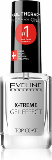 Eveline X-Treme Gel Effect Top Coat για Απλά Βερνίκια 12ml