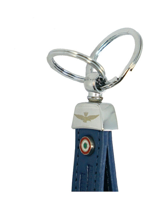 Aeronautica Militare Keychain Piele Albastru