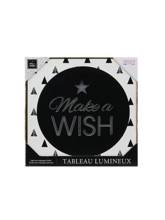 The Home Deco Factory Διακοσμητικό Φωτιστικό Make A Wish LED Πίνακας 20x20εκ.