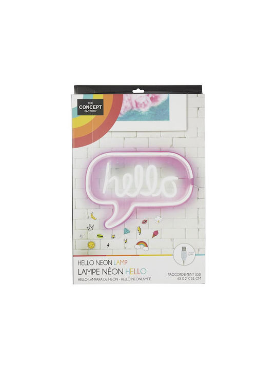 The Home Deco Factory Hello Lustră Decorativă Panou Transparent