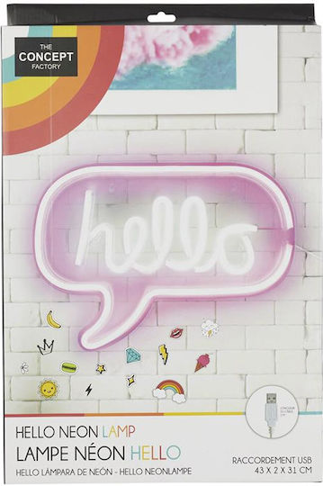 The Home Deco Factory Hello Dekorative Lampe Panel Transparent
