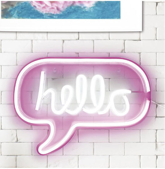 The Home Deco Factory Hello Dekorative Lampe Panel Transparent