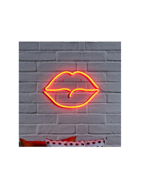 The Home Deco Factory Neon Διακοσμητικό Φωτιστικό Mouth LED Φιγούρα 43x28εκ.